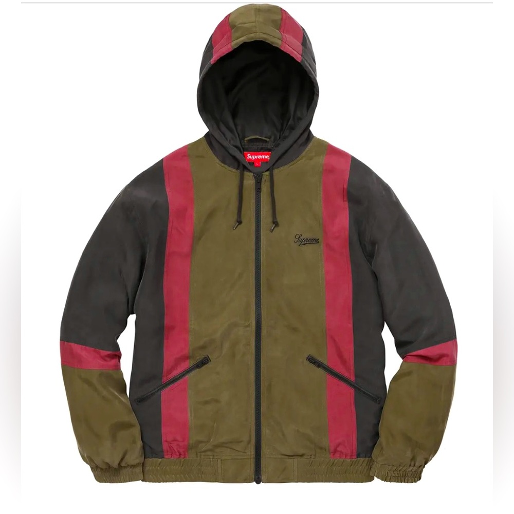 Supreme SS 17 “Silk Hooded Jacket” (Black)